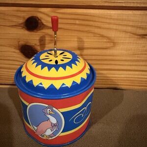 SCHYLLING Hand Crank Handle Tin Toy VIDEO Noisemaker 2007 Pig Duck Bunny